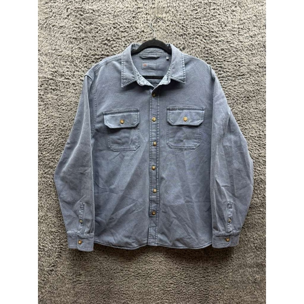 Faherty Blue Shirt Jacket